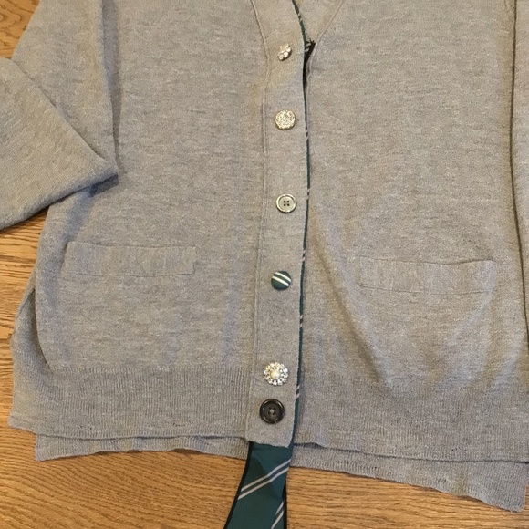 MARC JACOBS Grey Wool Jewel Buttons Cardigan - Picture 6 of 11